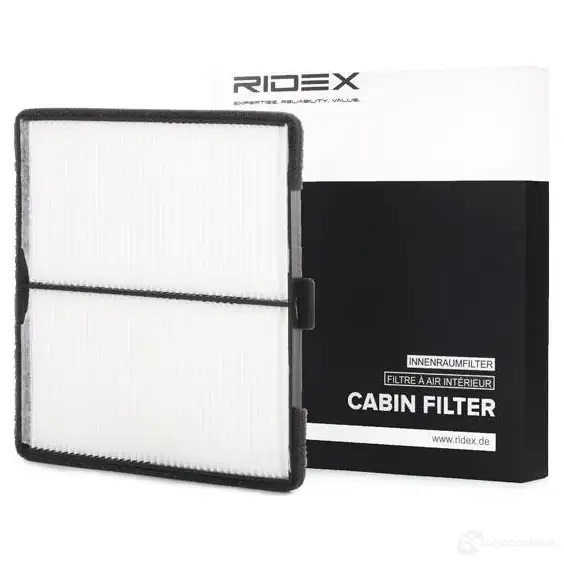 Салонный фильтр RIDEX 1437660669 W 6T2X 424i0151 - Изображение 1