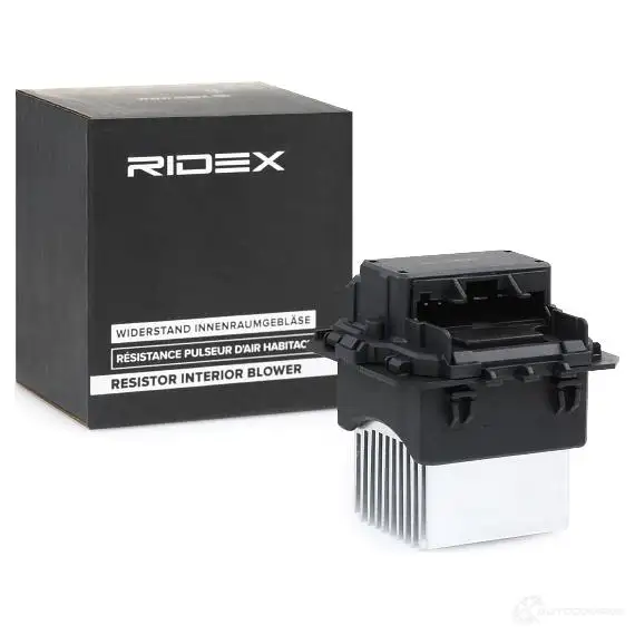 Резистор вентилятора печки RIDEX 1437680214 D MKH7 2975r0006 изображение 1