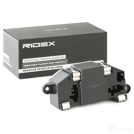 Резистор вентилятора печки RIDEX 1437680398 2975r0028 YTUEX O изображение 1