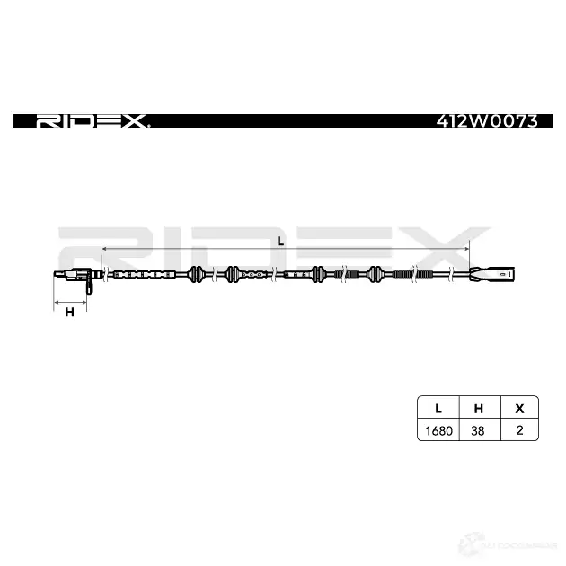 Датчик АБС RIDEX FWE24 61 412w0073 1437648889 изображение 1