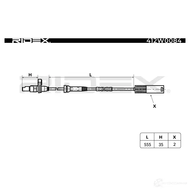 Датчик АБС RIDEX 1437685258 EJD 3O 412w0084 изображение 4