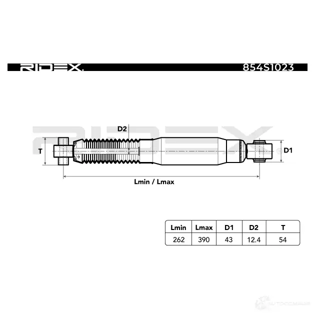 Амортизатор RIDEX 1437736685 FN AHGY2 854s1023 изображение 2