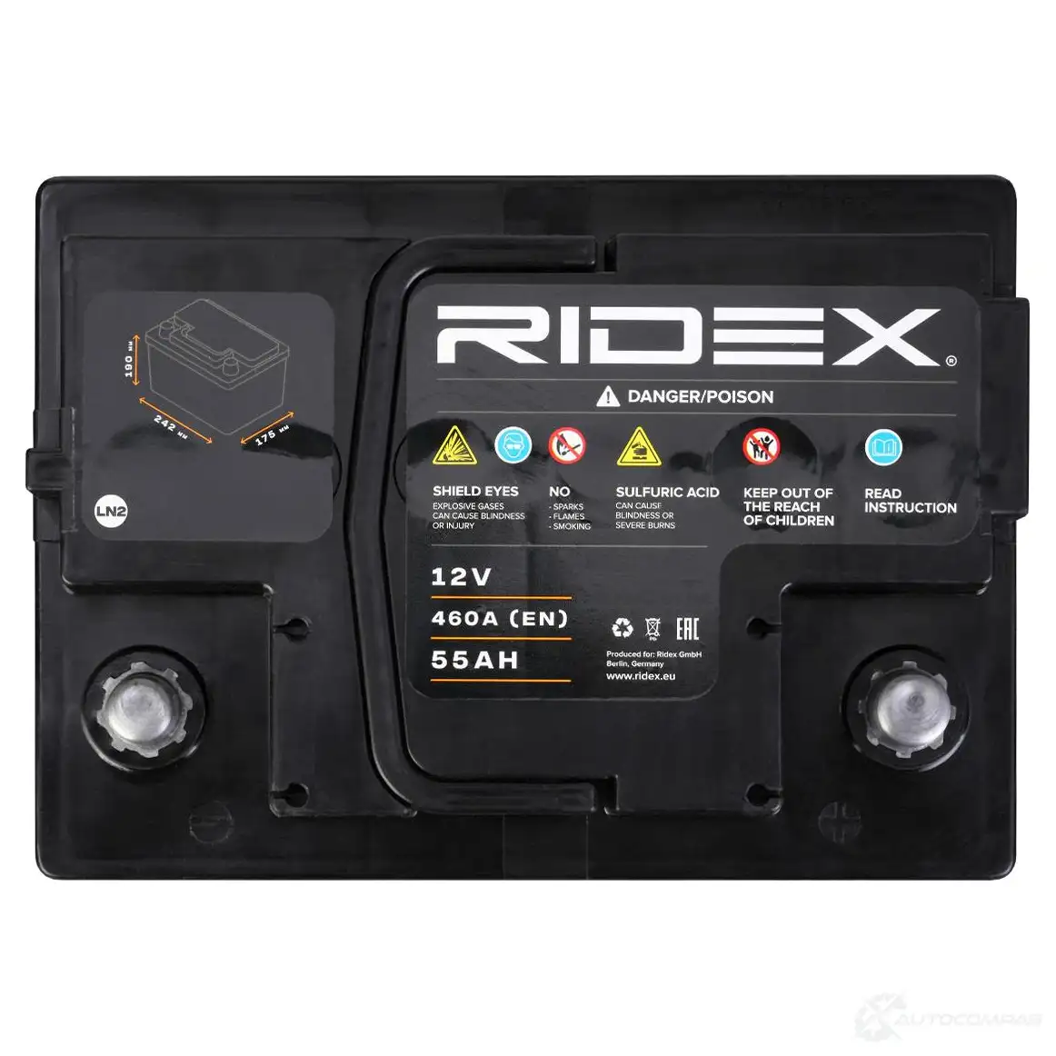 Аккумулятор RIDEX TT6 PG 1438020061 1S0104 изображение 6