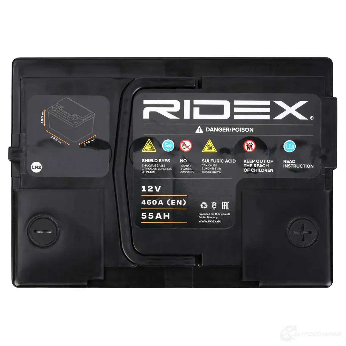 Аккумулятор RIDEX TT6 PG 1438020061 1S0104 изображение 8