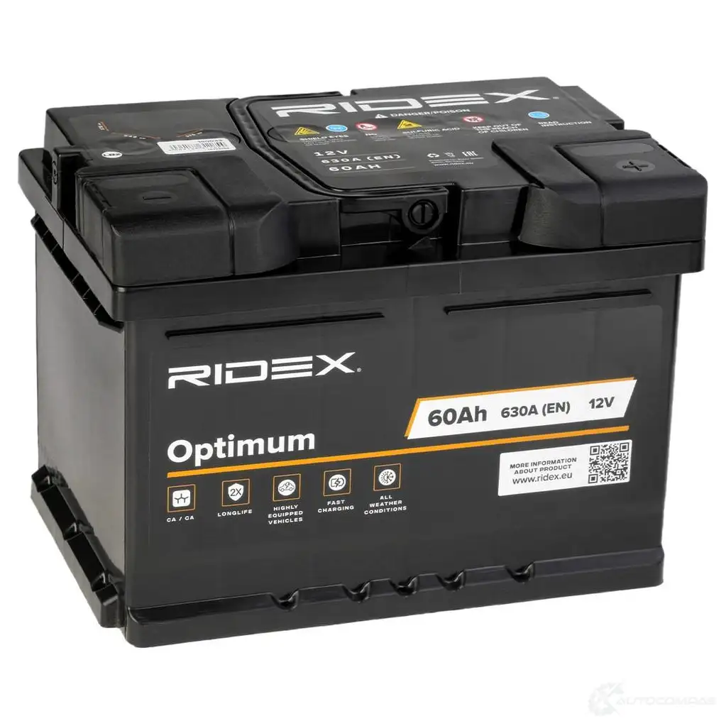 Аккумулятор RIDEX 1437728923 T0SBI 1Q 1S0033 изображение 1