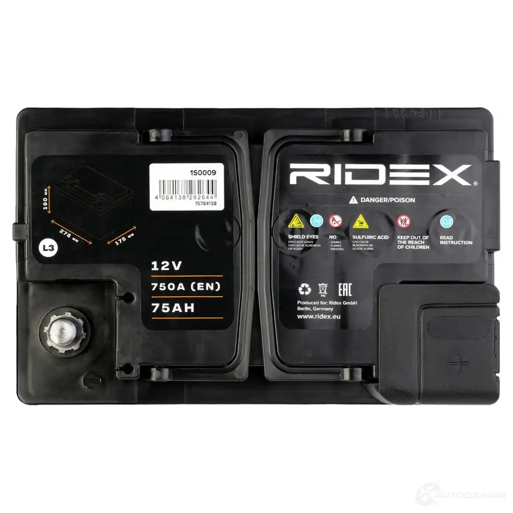 Аккумулятор RIDEX RC J02 1S0009 1437728928 изображение 3