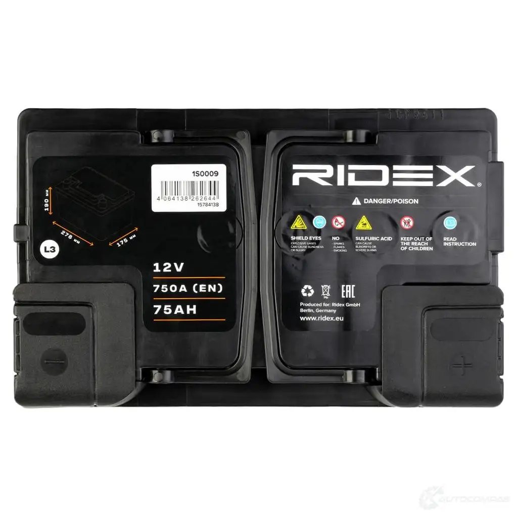 Аккумулятор RIDEX RC J02 1S0009 1437728928 изображение 4