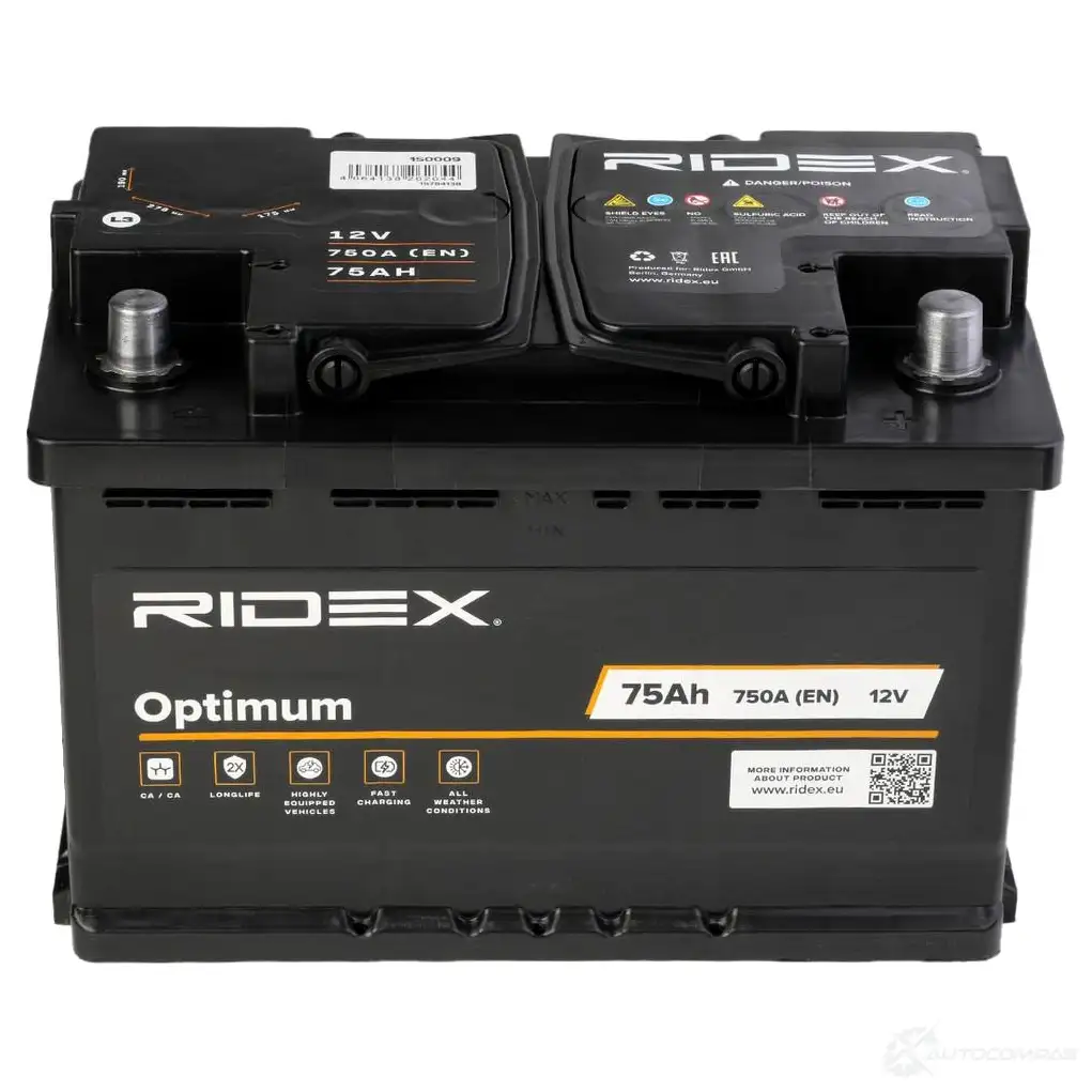 Аккумулятор RIDEX RC J02 1S0009 1437728928 изображение 7
