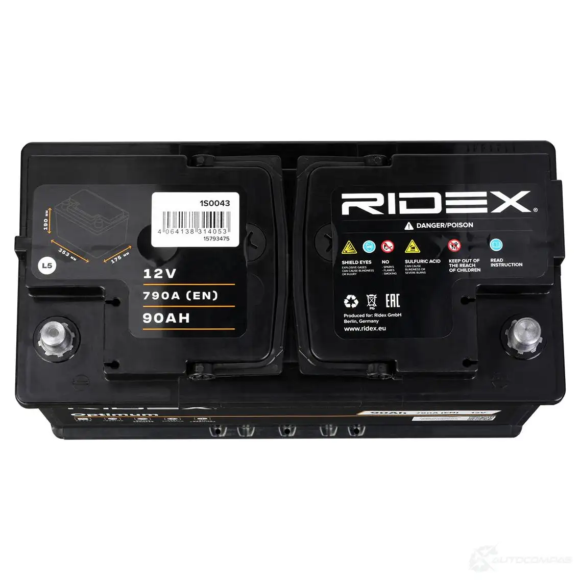 Аккумулятор RIDEX 1S0043 0K7QJ UQ 1437728939 изображение 10