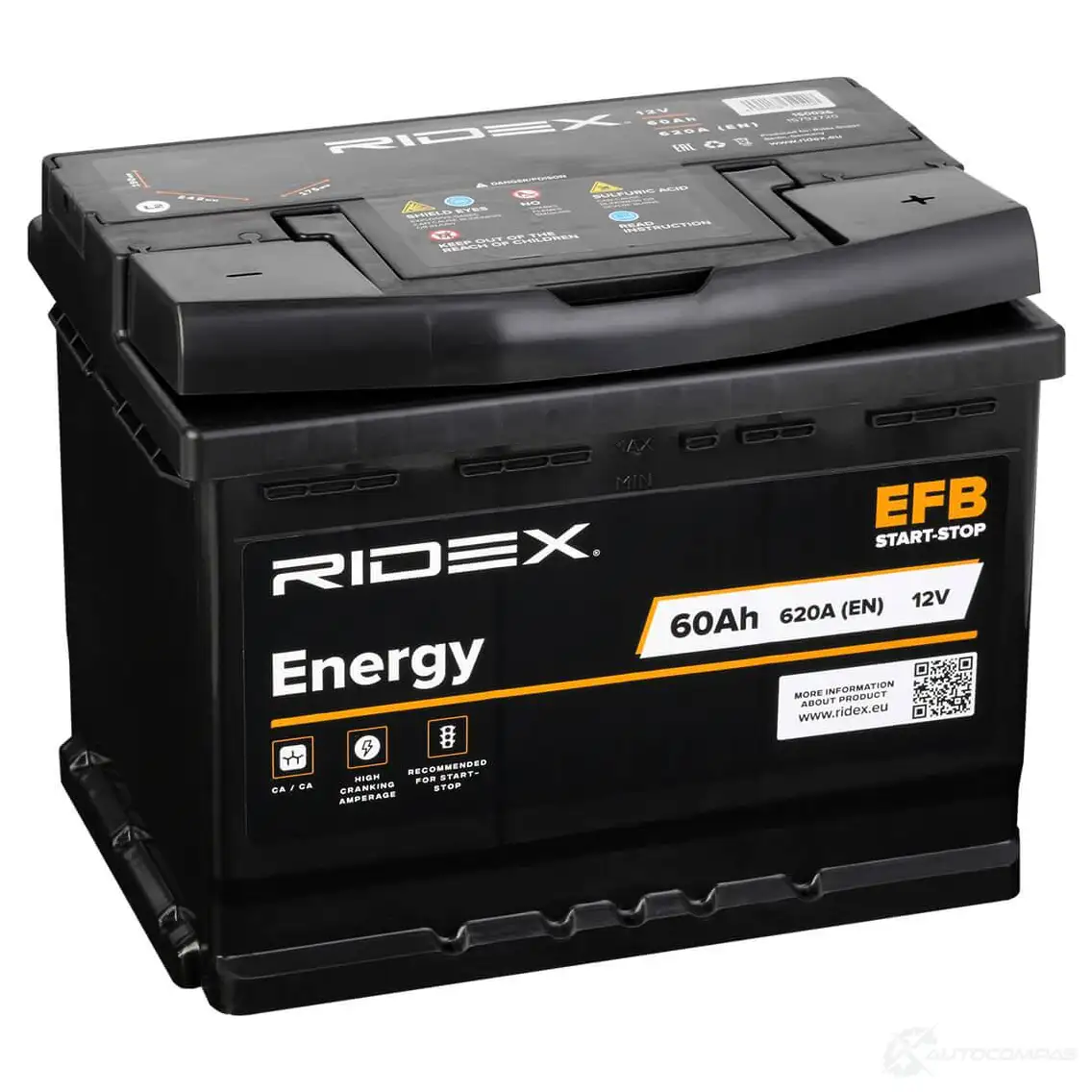 Аккумулятор RIDEX WSA 8O 1437728941 1S0026 изображение 1