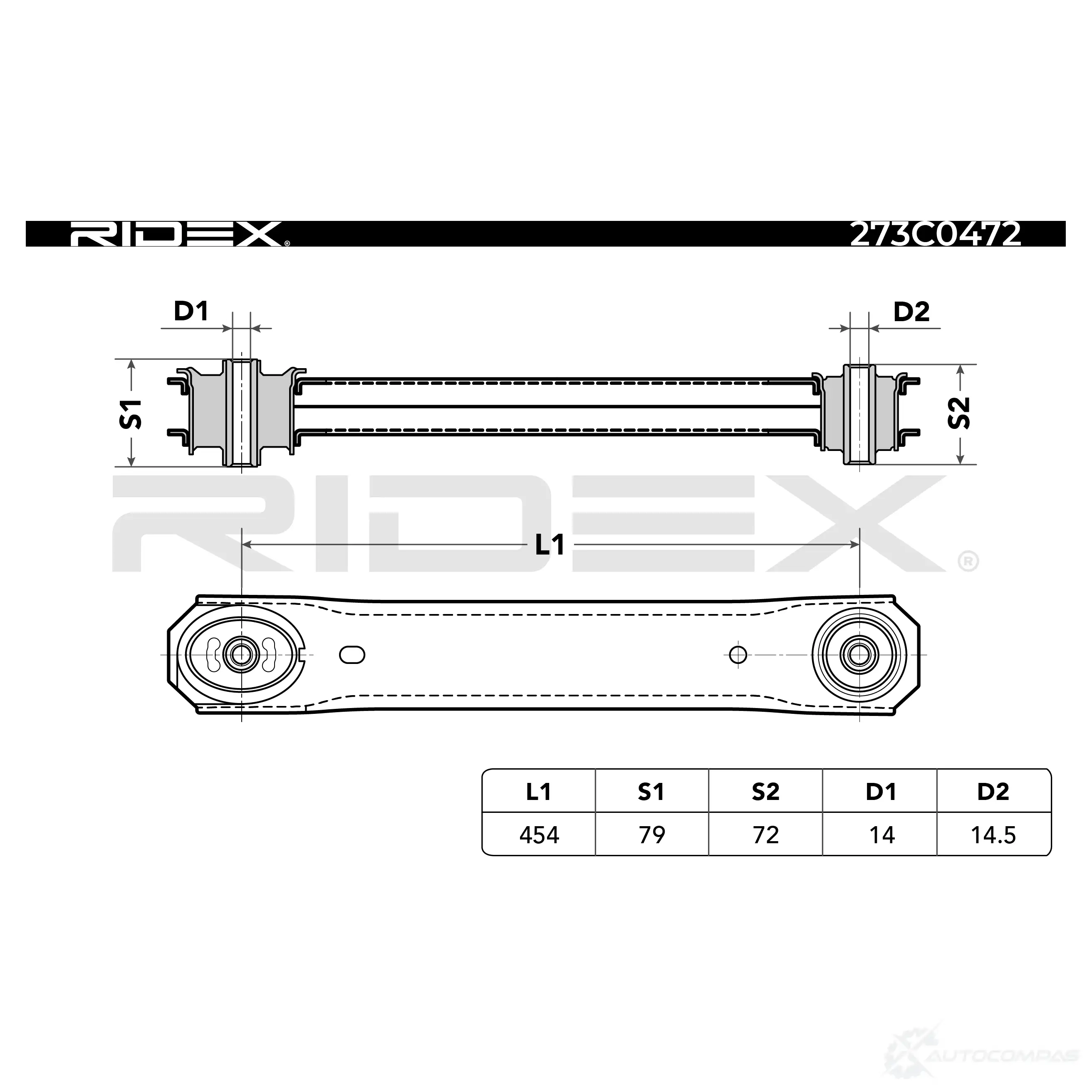 Рычаг RIDEX H2DX EZN 1437665049 273c0472 изображение 5