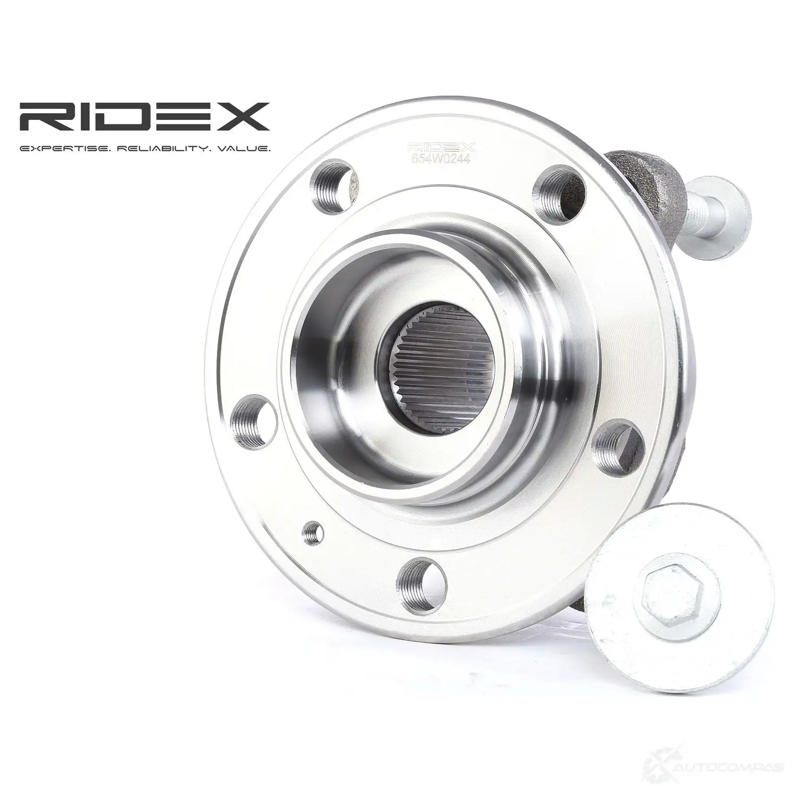 Подшипник ступицы колеса, комплект RIDEX 654w0244 1437744983 3Y 5WQ - Изображение 1