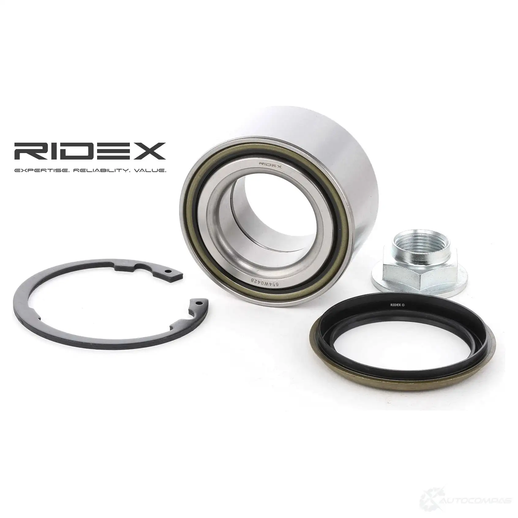 Подшипник ступицы колеса, комплект RIDEX 654w0428 1437744319 1 DIHW9A - Изображение 1