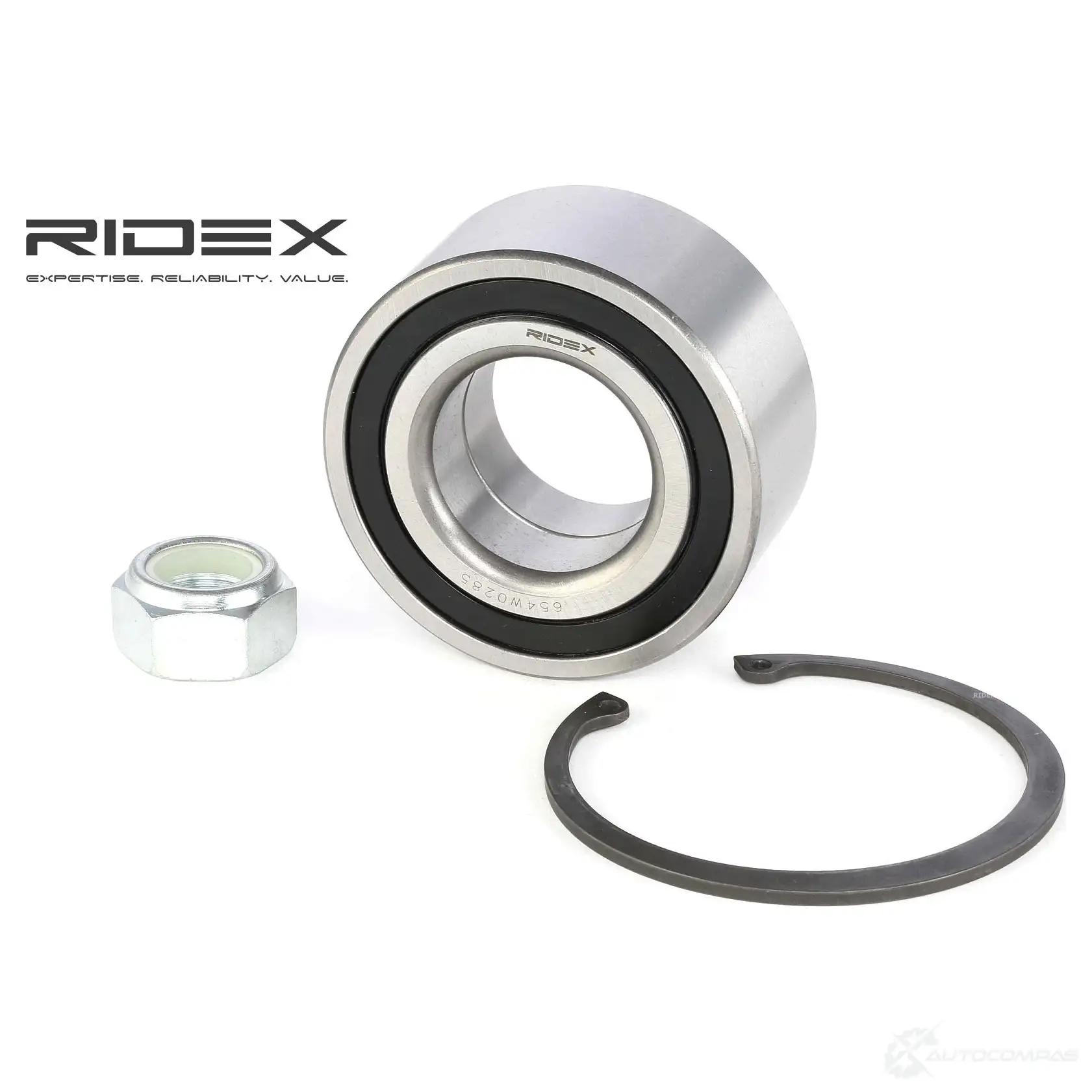 Подшипник ступицы колеса, комплект RIDEX 1437744700 N7K KQQ 654w0285 - Изображение 1