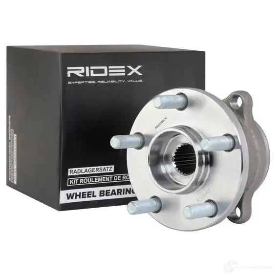 Подшипник ступицы колеса, комплект RIDEX 0U W6KU 1437744564 654w0529 изображение 1
