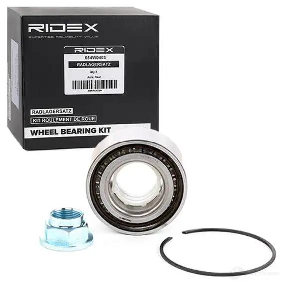 Подшипник ступицы колеса, комплект RIDEX 1437744788 VQ PFT6 654w0558 изображение 1