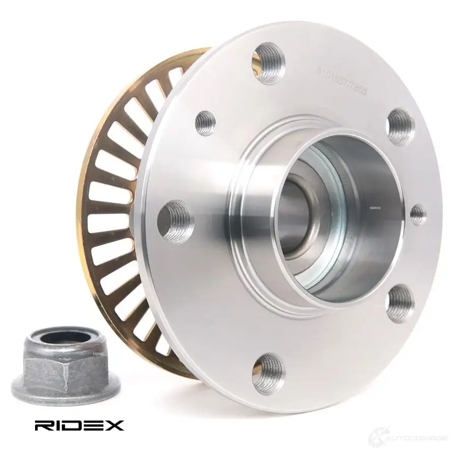 Подшипник ступицы колеса, комплект RIDEX NI DZ7R 1437744986 654w0282 - Изображение 1