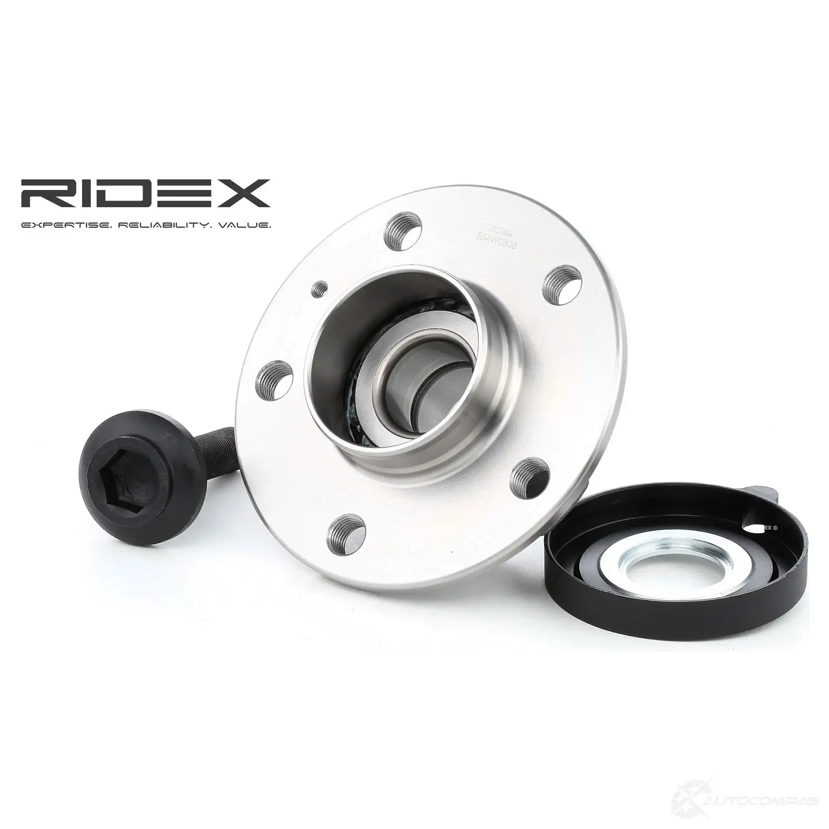 Подшипник ступицы колеса, комплект RIDEX 654w0308 1437745259 L NRCTD - Изображение 1