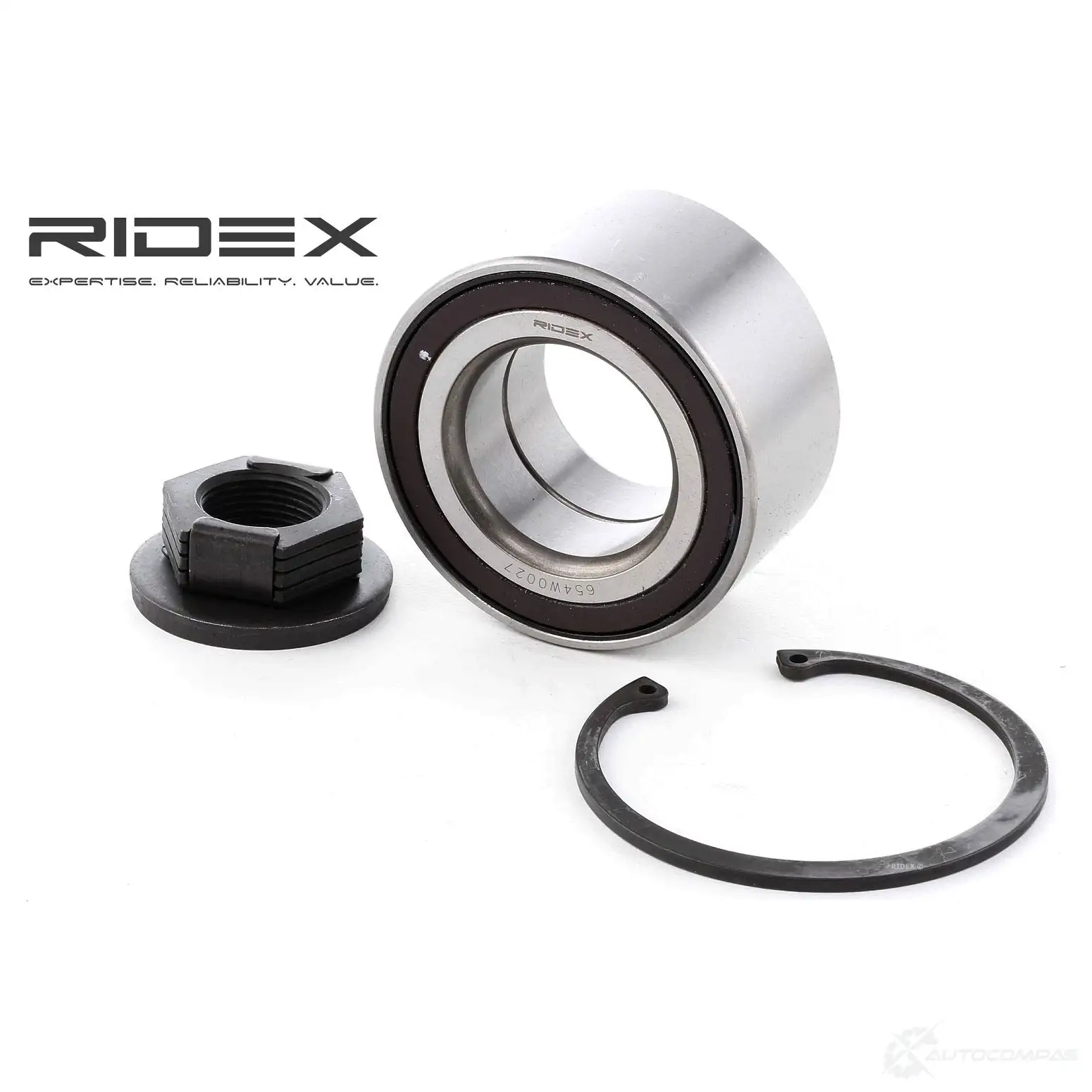 Подшипник ступицы колеса, комплект RIDEX 75 4LIE 654w0027 1437744362 - Изображение 1