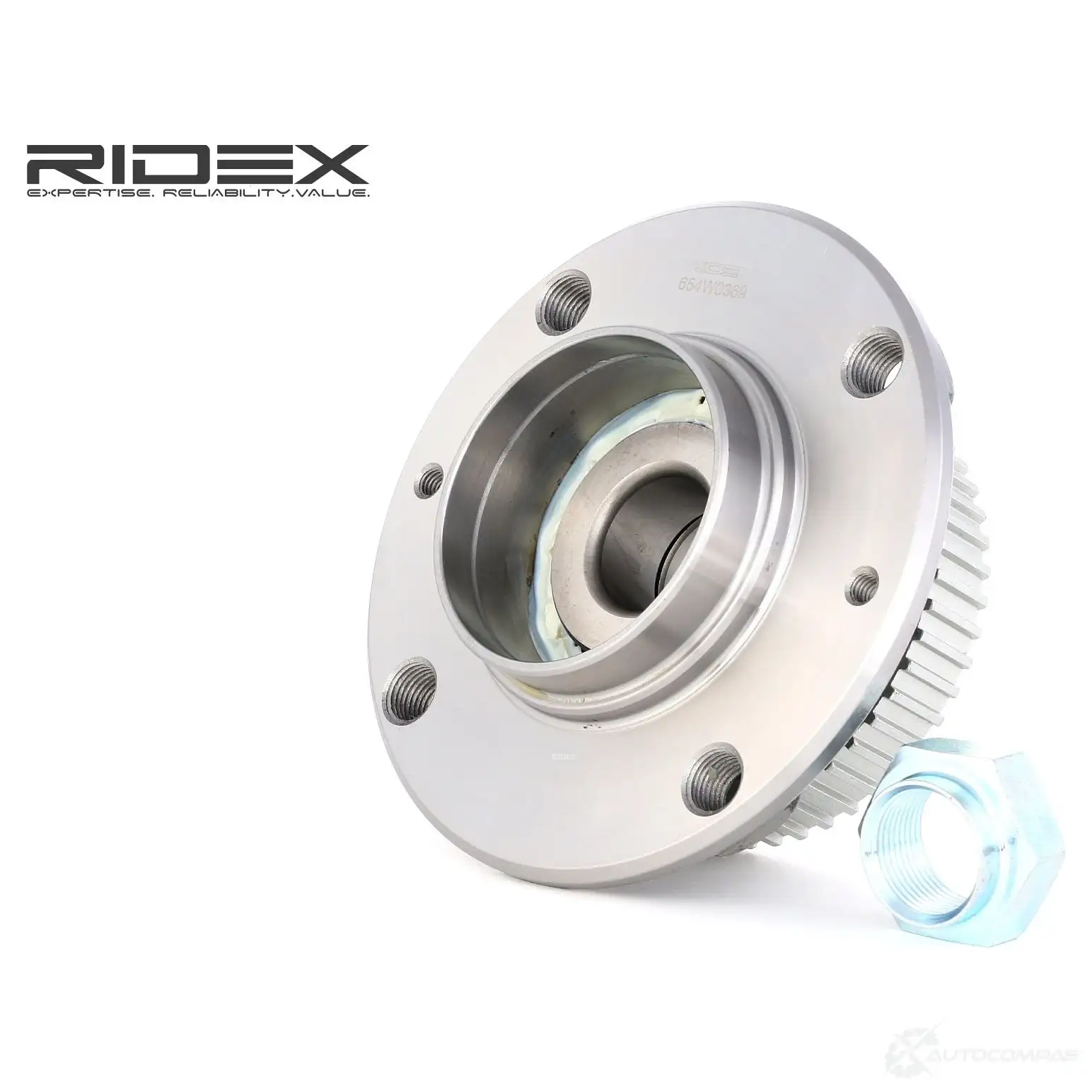 Подшипник ступицы колеса, комплект RIDEX 1437745244 3WHU U 654w0369 - Изображение 1