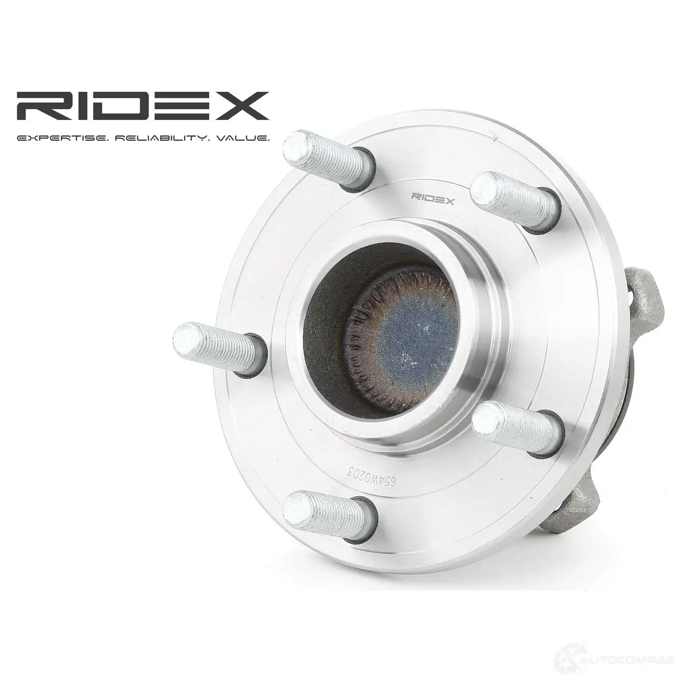 Подшипник ступицы колеса, комплект RIDEX 654w0203 1437745450 7HEOD 9 изображение 0