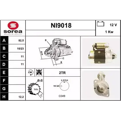 Стартер SNRA NI9018 NI9 018 8270VTP 1228715063