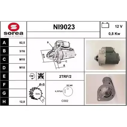 Стартер SNRA AKOPXQ0 NI9023 1228715283 NI 9023 изображение 0