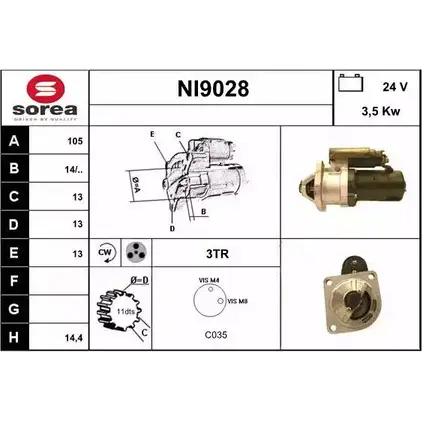 Стартер SNRA NI 9028 NI9028 1228715373 CZMICN3