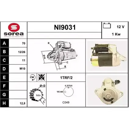 Стартер SNRA LQOY93O NI9031 NI9 031 1228715409