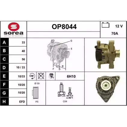 Генератор SNRA OP8044 1228717207 9Y35ZB O P8044