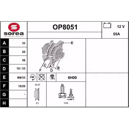 Генератор SNRA OP 8051 2KBLQ 1228717277 OP8051 изображение 0