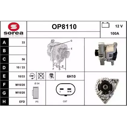 Генератор SNRA DSI6V OP8110 1228717957 OP8 110