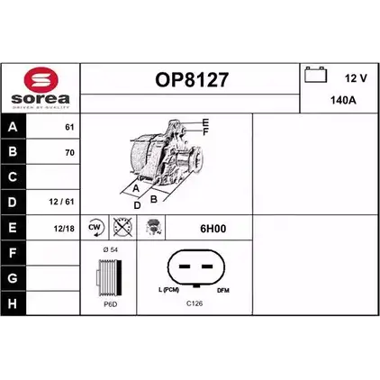 Генератор SNRA CZ VDJEF OP8127 R9HB9 1228718077