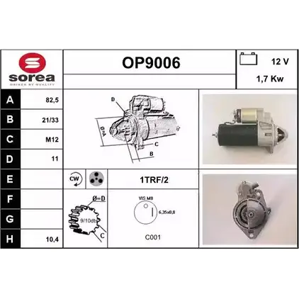 Стартер SNRA QMXUX5 OP9006 1228718195 O P9006