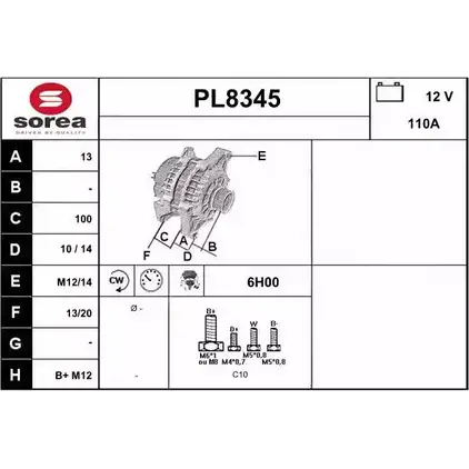 Генератор SNRA PL 8345 FJVLHY 1228720595 PL8345 изображение 0