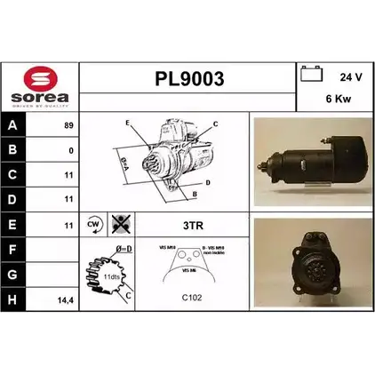 Стартер SNRA P L9003 D1WEOEJ PL9003 1228720689 изображение 0