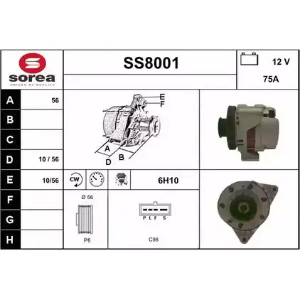 Генератор SNRA 5LFA0 SS800 1 1228726657 SS8001 изображение 0