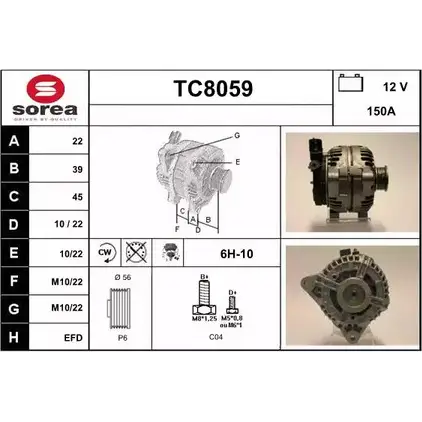 Генератор SNRA W9SB6TQ TC80 59 1228728633 TC8059