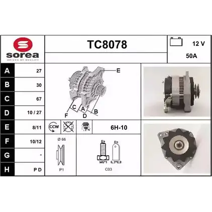 Генератор SNRA TC8078 1228728891 CA5PFMP TC8 078 изображение 0