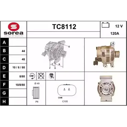 Генератор SNRA TC811 2 1228729201 4PM4AS TC8112 изображение 0