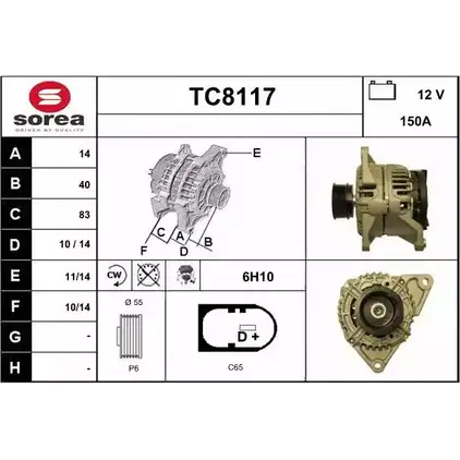 Генератор SNRA DDU0846 TC8117 T C8117 1228729283 изображение 0