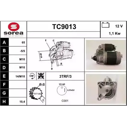 Стартер SNRA TC9013 1228729427 SAI6LXN TC 9013 изображение 0