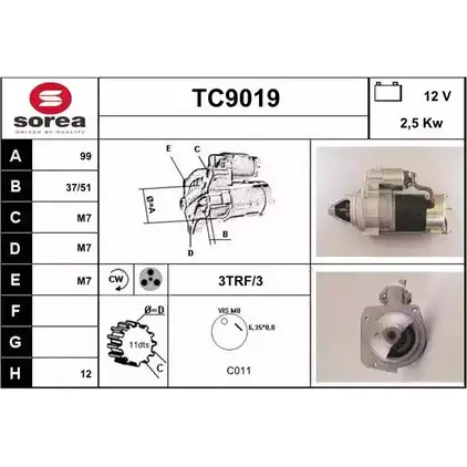 Стартер SNRA TC9019 TC901 9 F3VSPRM 1228729539 изображение 0