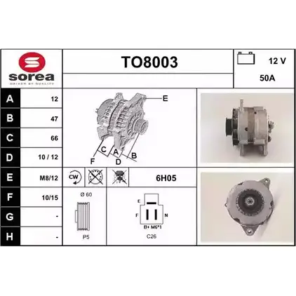 Генератор SNRA TO8003 RIDF1 1228729951 T O8003 изображение 0