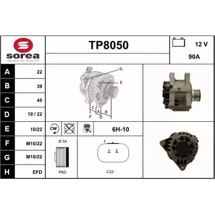 Генератор SNRA TP8050 2 O7ZW5 1228731949 MFBR2P изображение 0