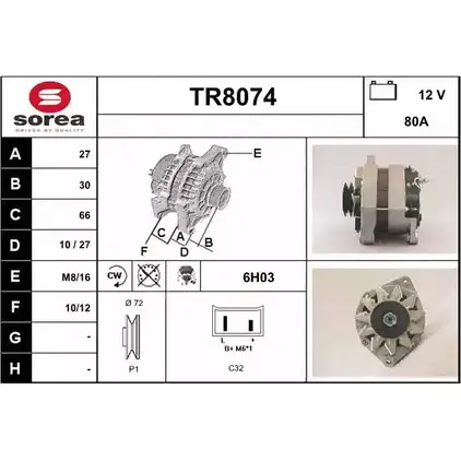 Генератор SNRA 1228732581 YL2XN TR80 74 TR8074