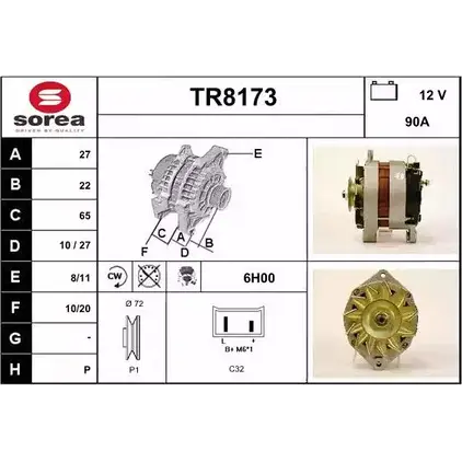 Генератор SNRA TR 8173 1228732843 TR8173 NJXC4WA изображение 0