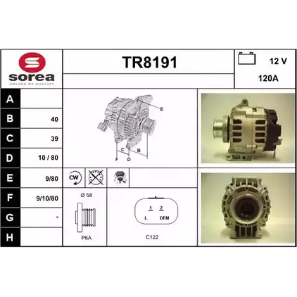 Генератор SNRA TR819 1 TR8191 1228732927 0RQN1