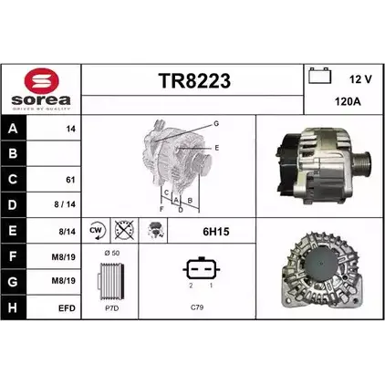Генератор SNRA 1228733161 TR822 3 TR8223 3EMTEO
