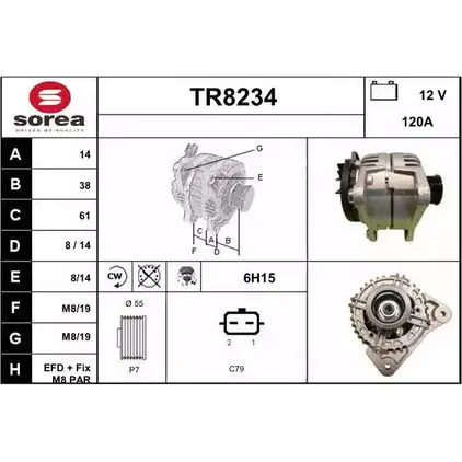 Генератор SNRA TR8234 TR823 4 1228733225 ZAY3C изображение 0